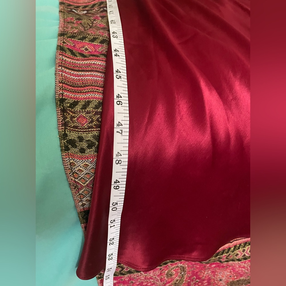 Vintage Prom Blondie&Me Evening Wine Satin Dress Linda Bernell Backless - Picture 10 of 13